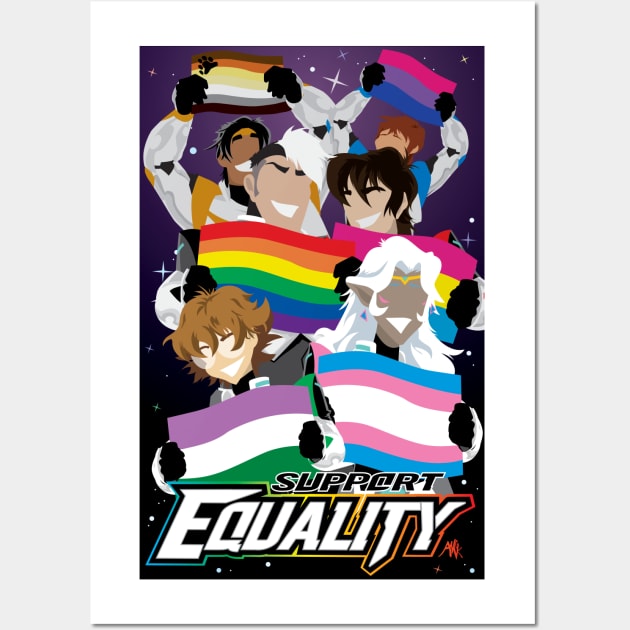 Support Equality Coalition Wall Art by CuddleswithCatsArt